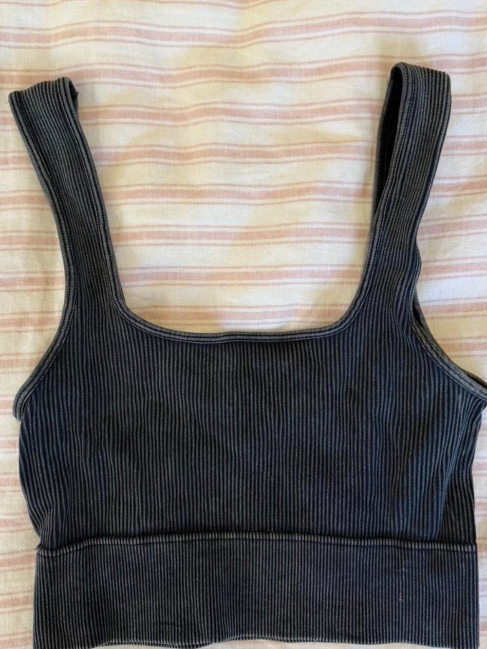 Ribbed workout top, stretchy #workout #activewear